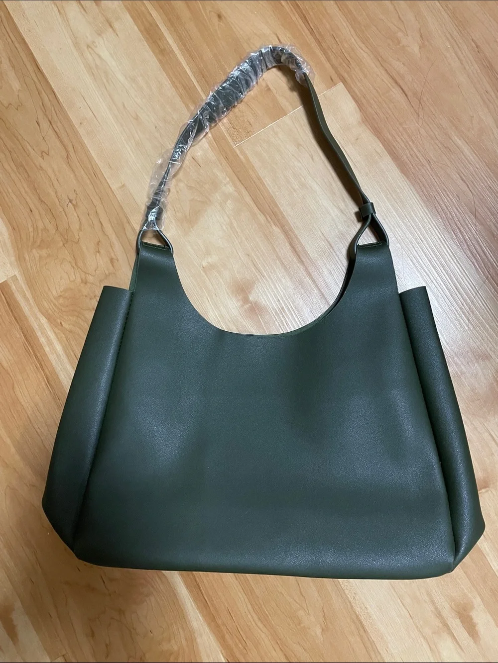 Neiman Marcus Dark Olive Green Shoulder Bag